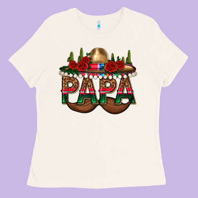 Papa Ladies Tee Designed By Texasbilliewilder