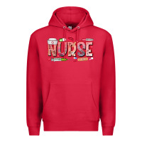 Cardinal Nurse Valentine Premium Hoodie - CowhideDigitalArt