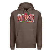 Coffee Nurse Valentine Premium Hoodie - CowhideDigitalArt
