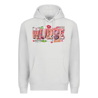 Dove Grey Nurse Valentine Premium Hoodie - CowhideDigitalArt