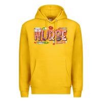 Lemon Nurse Valentine Premium Hoodie - CowhideDigitalArt