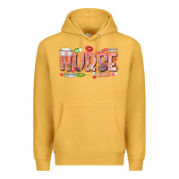 Mustard Nurse Valentine Premium Hoodie - CowhideDigitalArt