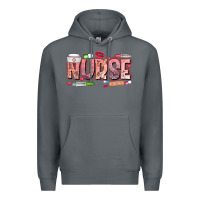 Rock Nurse Valentine Premium Hoodie - CowhideDigitalArt