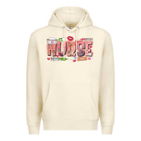 Sandshell Nurse Valentine Premium Hoodie - CowhideDigitalArt