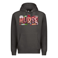 Smoke Nurse Valentine Premium Hoodie - CowhideDigitalArt