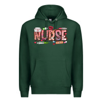 Sports Green Nurse Valentine Premium Hoodie - CowhideDigitalArt