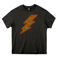 Asphalt Western Cactus Lightning Orange Background Heavy Core Tee - Bettercallsaul