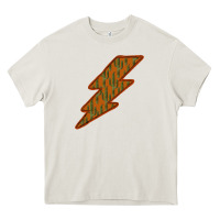 Cream Western Cactus Lightning Orange Background Heavy Core Tee - Bettercallsaul