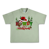 Oil Green howdy christmas cowboy hat Urban Heavy Tee - CowGirlArtShop