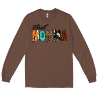 Chestnut Blessed Momma Long Sleeve Tee - CowCowDesign