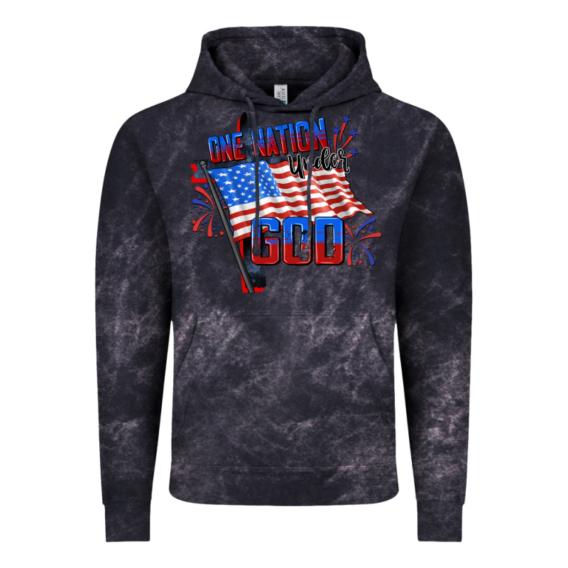 One Nation Under God 4th Of July Vintage Hoodie by CowGirlArtShop | Teevron