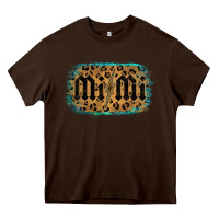 Chocolate Brown Leopard Pattern Mimi Tried Heavy Core Tee - Bettercallsaul