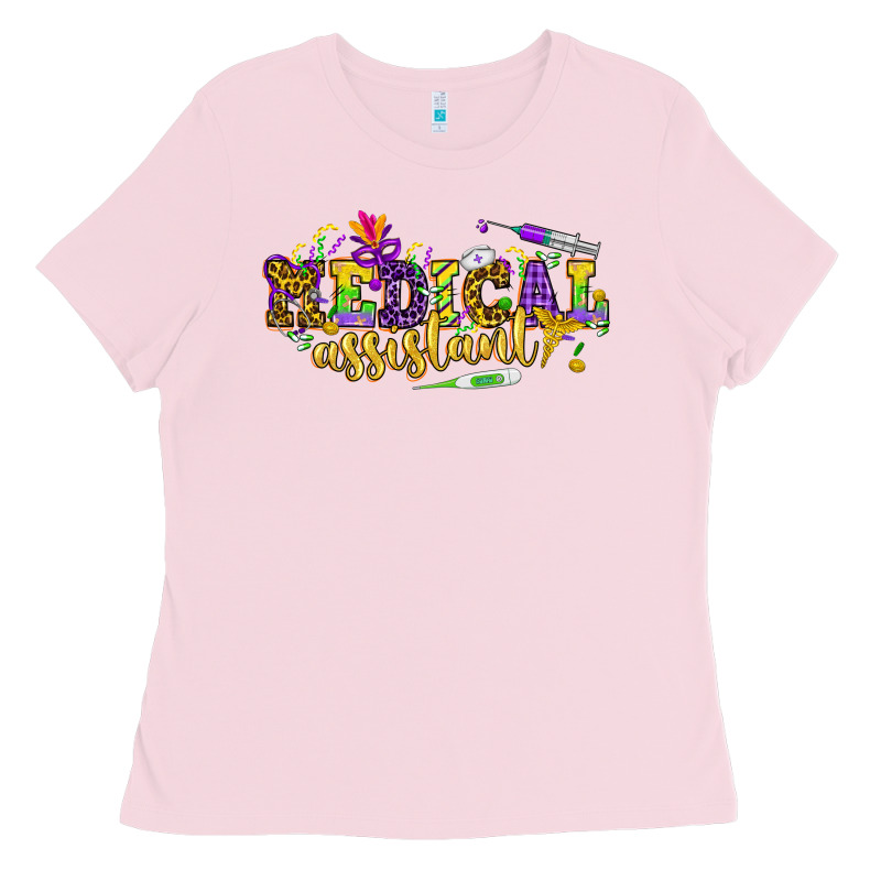 Ma Medical Assistant Mardi Gras Ladies Tee by NancyCooperArtShop | Teevron