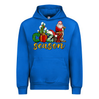 Cobalt cozy season with santa christmas tree cactus and gift Urban Hoodie - AdoDesignShop