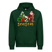 Forest Green cozy season with santa christmas tree cactus and gift Urban Hoodie - AdoDesignShop