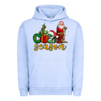 Pigment Grape Ice cozy season with santa christmas tree cactus and gift Urban Hoodie - AdoDesignShop