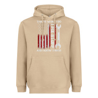 Mushroom That_s What I Do I Fix Stuff And I Know Things American Flag Heavyweight Hoodie - trangStudio
