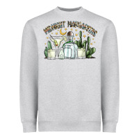 Heather Grey midnight margaritas Heavyweight Sweatshirt - SublimationCraftShop