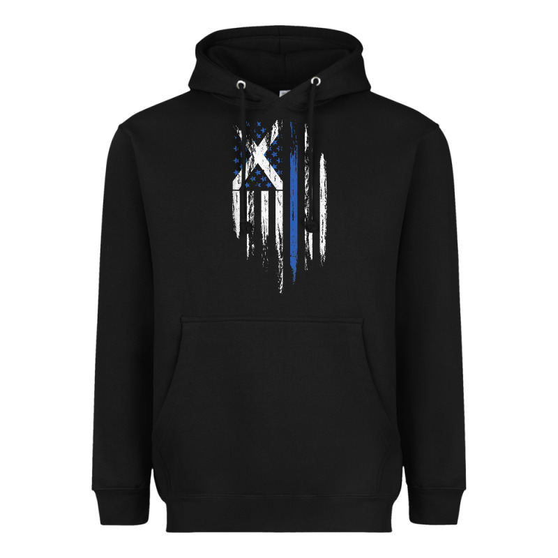 Scottish American Flag Combo Scotland Usa Saltire Gift Heavyweight Hoodie by trangStudio | Teevron