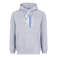 Heather Grey Scottish American Flag Combo Scotland USA Saltire Gift Heavyweight Hoodie - trangStudio