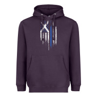 Plum Scottish American Flag Combo Scotland USA Saltire Gift Heavyweight Hoodie - trangStudio