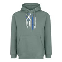 Sage Scottish American Flag Combo Scotland USA Saltire Gift Heavyweight Hoodie - trangStudio