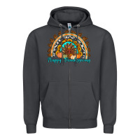 Smoke Happy thanksgiving rainbow Zipper Hoodie - Artiststas