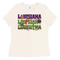 Bone Louisiana Mardi Gras Ladies Tee - NancyCooperArtShop