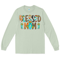Matcha Blessed Mom Long Sleeve Tee - CowCowDesign