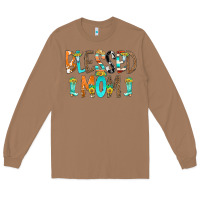 Toasted Coconut Blessed Mom Long Sleeve Tee - CowCowDesign