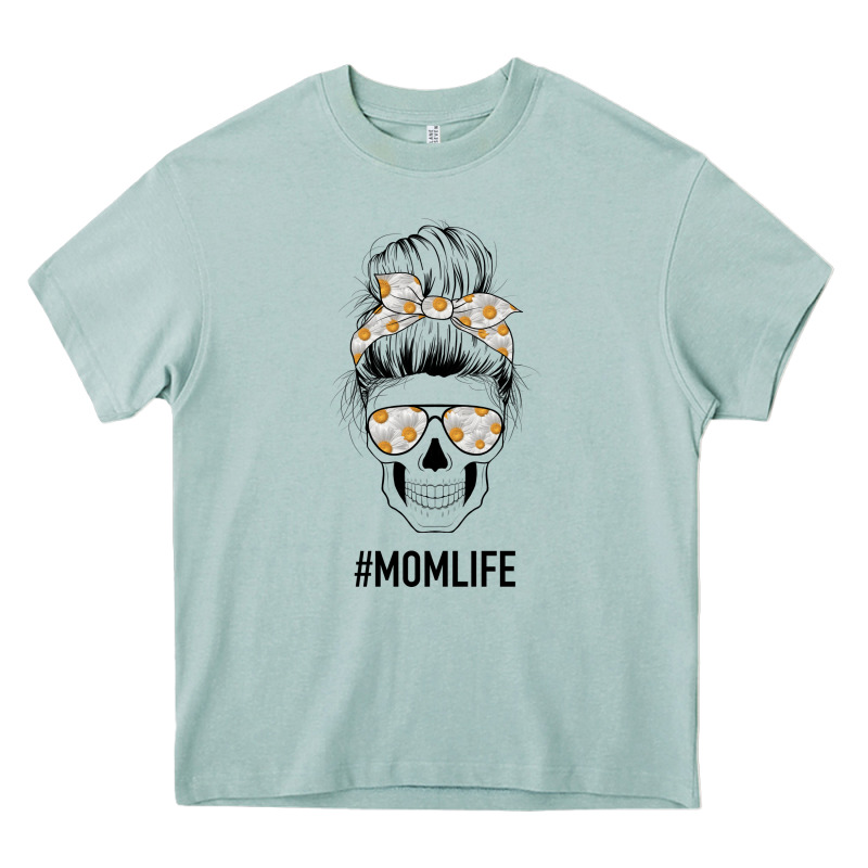 Daisy Mom Skull Heavy Core Tee by Bettercallsaul | Teevron