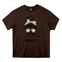 Chocolate Brown Daisy Mom Skull Heavy Core Tee - Bettercallsaul