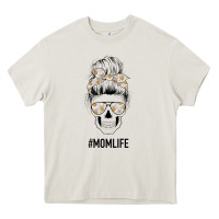 Cream Daisy Mom Skull Heavy Core Tee - Bettercallsaul
