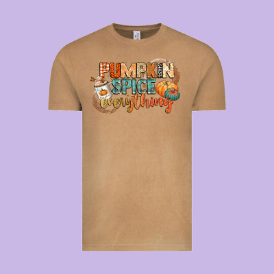 Pumpkin Spice Everything Vintage Tee Designed By Cowgirlartshop