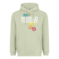 Matcha world traveler passport stamp gift shirt for men and women t shirt Heavyweight Hoodie - trangStudio