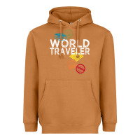 Meerkat world traveler passport stamp gift shirt for men and women t shirt Heavyweight Hoodie - trangStudio