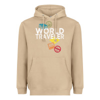 Mushroom world traveler passport stamp gift shirt for men and women t shirt Heavyweight Hoodie - trangStudio