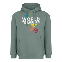 Sage world traveler passport stamp gift shirt for men and women t shirt Heavyweight Hoodie - trangStudio