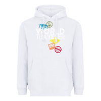 White world traveler passport stamp gift shirt for men and women t shirt Heavyweight Hoodie - trangStudio