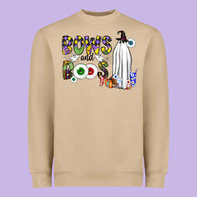 Bows And Boos Y'all Heavyweight Sweatshirt Designed By Cowhidedigitalart