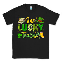 Black one lucky teacher Classic Tee - Artiststas
