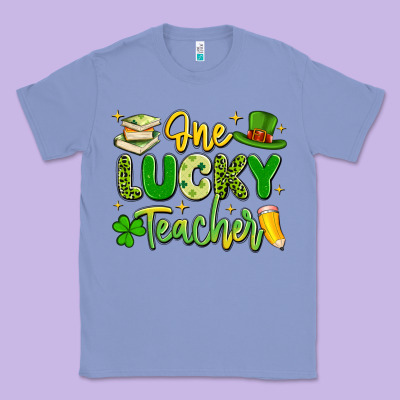 One Lucky Teacher Classic Tee Designed By Artiststas