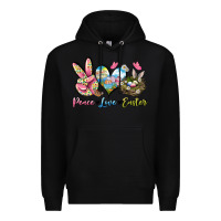Black Peace love Easter Premium Hoodie - LillyAllenDesigns