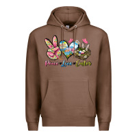Chestnut Peace love Easter Premium Hoodie - LillyAllenDesigns