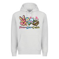 Dove Grey Peace love Easter Premium Hoodie - LillyAllenDesigns