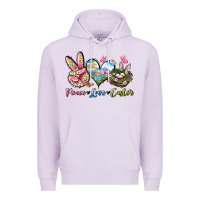 Lilac Peace love Easter Premium Hoodie - LillyAllenDesigns