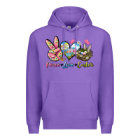 Purple Peace love Easter Premium Hoodie - LillyAllenDesigns