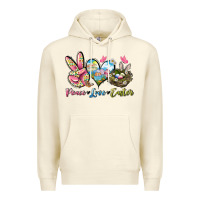 Sandshell Peace love Easter Premium Hoodie - LillyAllenDesigns