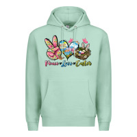 Seafoam Peace love Easter Premium Hoodie - LillyAllenDesigns