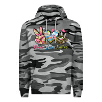 Slate Camo Peace love Easter Premium Hoodie - LillyAllenDesigns